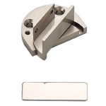 Pivot Type Inset Glass Door Hinge, GP-40 - Satin Nickel