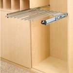 Pull-Out Pant Rack - 9 capacity, Chrome, Wire (PSC-1814CR)