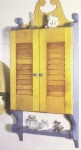 Pine Wall Cabinet with Louvered Doors Downloadable Plan