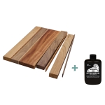 Hardwood Cutting Board Kit with 2 oz. Walrus Oil, 9-3/4''W x 16''L x 3/4'' Thick