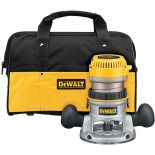 Dewalt DW618K Heavy-Duty 2-1/4 HP maximum motor HP EVS Fixed Base Router Kit with Soft Start