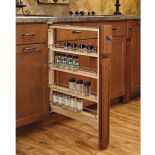 Wide Base Filler Organizer with Ball-Bearing Soft-Close Slides