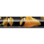 Swirled Black and Bronze Acrylic Pen Blank