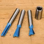 Rockler 4-Pc. Dovetail Router Bit Upgrade Set - 8mm Shank