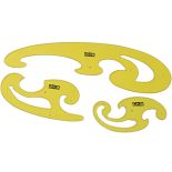 Rockler French Curve Templates - 3 Piece Set