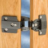 Heavy duty hinges with smooth opening and closing action.