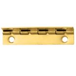 Brass-Plated Small Box Stop Hinge
