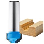 Rockler Classical Miniature Roman Ogee Plunge Router Bit - 3/4" Dia x 7/16" H x 1/2" Shank