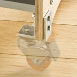 Two-piece design allows for mounting on a variety of stock thicknesses.