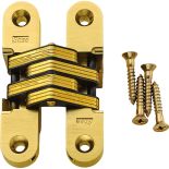 Concealed Soss Hinges-Satin Brass Finish