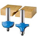 Rockler 2-Pc. Drop Leaf Table Rule Joint Router Bit Set - 1/2" Shank