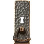 Dark Copper Stickley Arts & Crafts Pull with Keyhole Pull