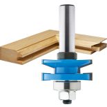 Rockler Chamfer Reversible Rail & Stile Router Bit - 1-5/8" Dia x 15/16" H x 1/2" Shank