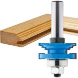 Rockler Classical Reversible Rail & Stile Router Bit - 1-5/8" Dia x 15/16" H x 1/2" Shank