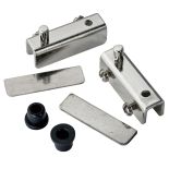 Polished Chrome Glass Door Pivot Hinges