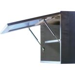 For upward swinging doors and lids