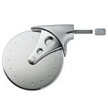Rockler Stainless Steel Pizza Cutter Turning Kit, Chrome Finish hardware 
