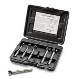 Drill holes that have extremely smooth sides, a flat bottom, and no surface tear-out. High carbon steel bits are perfect for doweling, mortising, pocket holes, hardware installation and more!