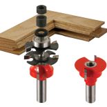 Freud® 99-760 Quarter- Round Premier Adjustable Rail and Stile Router Bit Set - 1-11/16" Dia x 1-1/4" H x 1/2" Shank