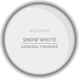 General Finishes Snow White Milk Paint from top