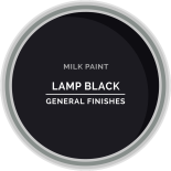 General Finishes Lamp Black Milk Paint swatch