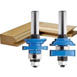 Rockler Bead In-Stile and Rail Router Bit Set - 1/2" Shank