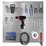 Includes two 16' x 32' panels and a set of peg hooks