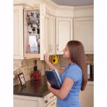 Rev-A-Shelf Filler Pullout Organizer w/Stainless Steel Panel for Wall Cabinets (434-WF Series)-Filler Pullout Organizers
