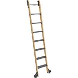 9' Rockler Vintage Rolling Library Ladder Wood Kits