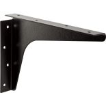 Black Heavy-Duty Steel Shelf Brackets