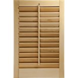 Example of a completed, wood shutter using this product