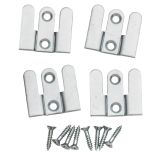 Extra-Thin Flush Mount Brackets, 1'' x 1''