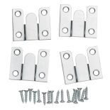 Extra-Thin Flush Mount Brackets, 1-1/2'' x 1-7/8''