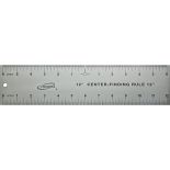 12" Standard Ruler and Center Ruler on one side.