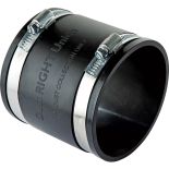 A Dust Right® 4'' Rubber Union for Dust Collection

