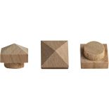 Craftsman Pyramid-Top Hole Plugs, Cherry, 12-Pack