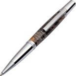 Elegant Manhattan Ballpoint Pen Hardware Kit - Chrome w/ Satin Chrome Accents