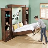 One tug is all it takes, and the bed folds out smoothly and silently on state-of-the-art gas pistons