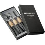 The Pen-Turning Ergonomic Carbide Turning Tools, 3-Piece Set in the packaging