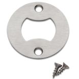 The Rockler Inset Bottle Opener hardware from the top