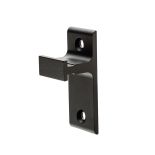 Standard Wall Bracket for Rolling Barn Door Track, Black