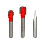 Freud 87-408 3-Piece Lettering/Signmaking CNC Router Bit Set
