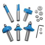 Rockler 6-Piece Router Bit Set, 1/2'' Shank