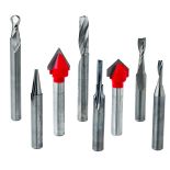 Freud #87-208 8-Piece General-Purpose CNC Router Bit Set, 1/4'' Shank
