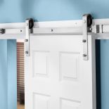 I-Semble Rolling Door Hardware Kit, Bent Strap, Stainless Steel