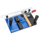 The Rockler Rail Coping Sled against white background
