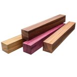 4-Piece Exotic Turning Blank Assortment, 1-1/2'' x 1-1/2'' x 12''