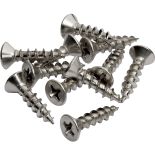 #6 x 5/8" Flathead Zinc Screws, 400 Pack
