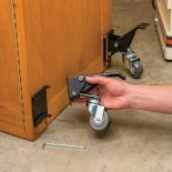 Rockler Quick-Release Workbench Caster Plates, 4-Pack