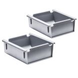 2-Pack of Bins for Rockler Lock-Align Drawer Organizer System